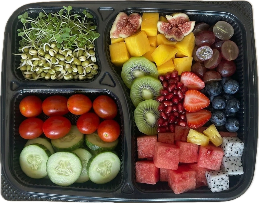 Balanced fruits and greens for Standard Healthy Plan